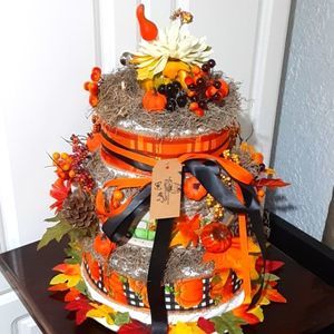 Diaper cake. Any theme or holiday.